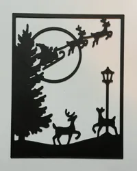 Silhouette murale de Noël — photo 2