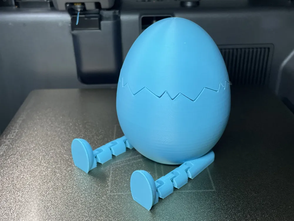 Easter Egg Container with Flexi Legs - Free 3D Print Model - MakerWorld