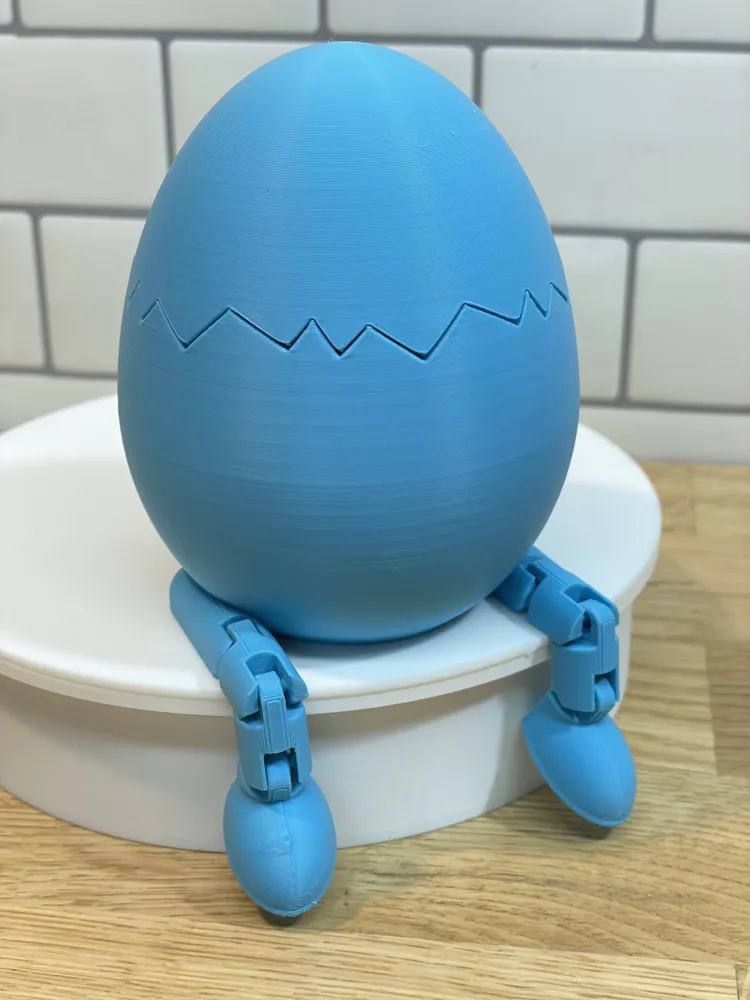 Easter Egg Container with Flexi Legs - Free 3D Print Model - MakerWorld