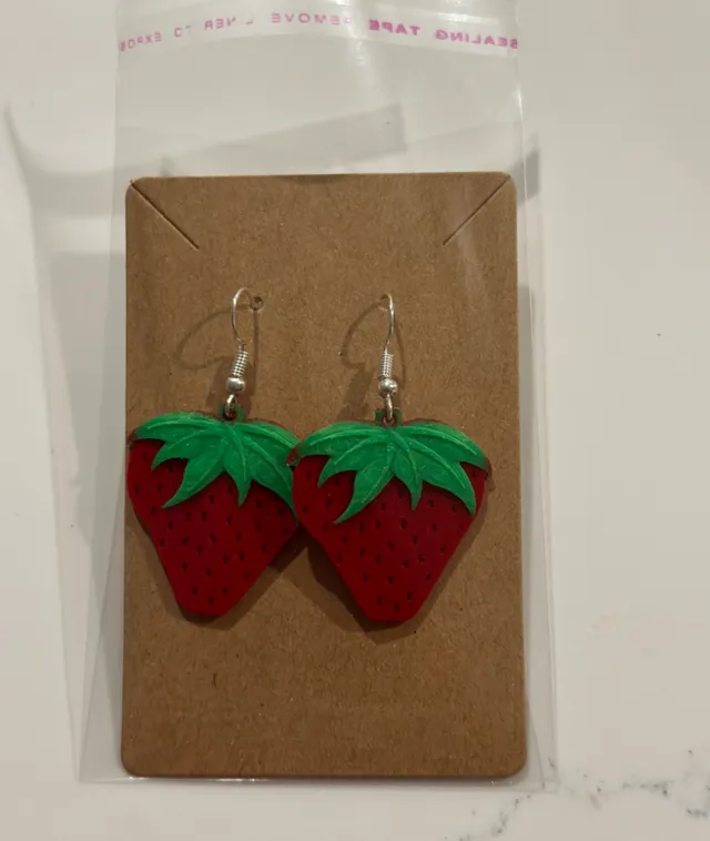 Strawberry earrings