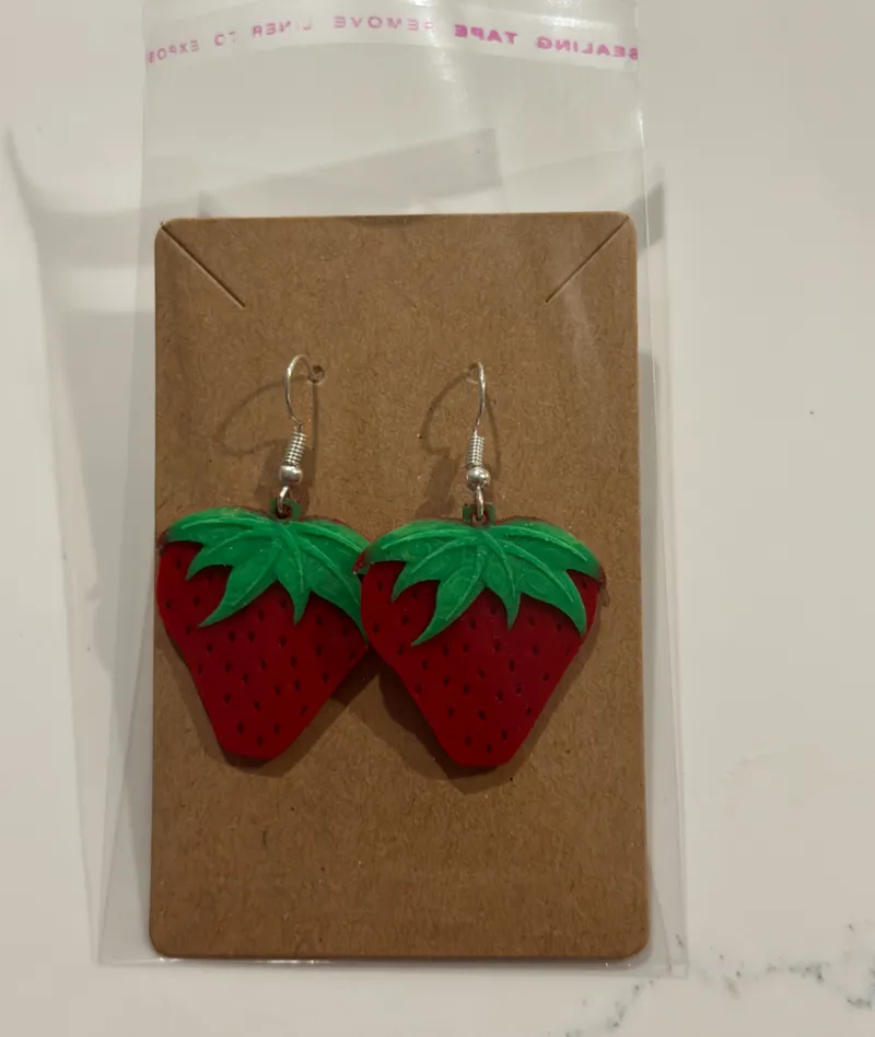 Strawberry earrings