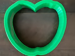 3.5" 2 Coffee Beans Form Heart Cookie Cutter