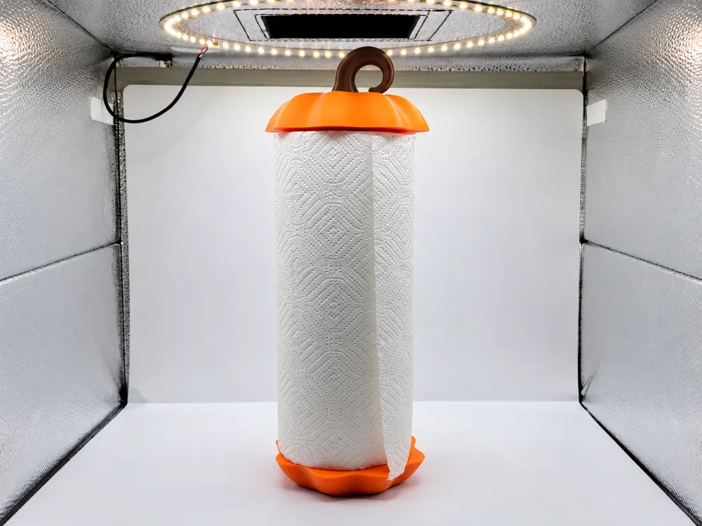 Pumpkin Paper Towel Holder No AMS US/Euro Sizes - Free 3D Print Model ...