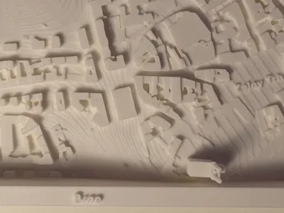 Brno Centrum - Relief Map