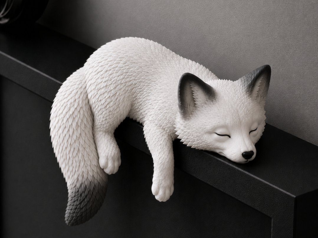 Sleepy Fox-Monitor Pet.