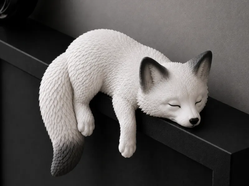Sleepy Fox-Monitor Pet.