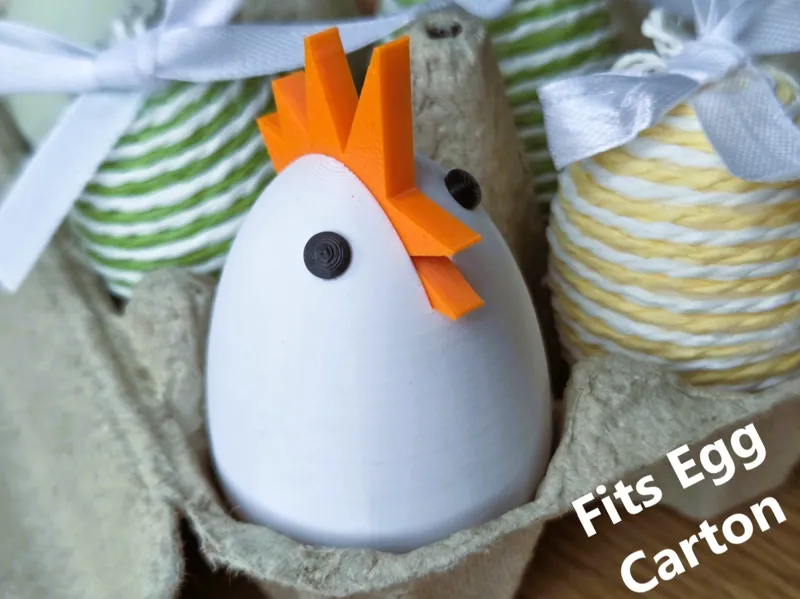 Carrot style Easter Egg Chick – Egg Tray Version