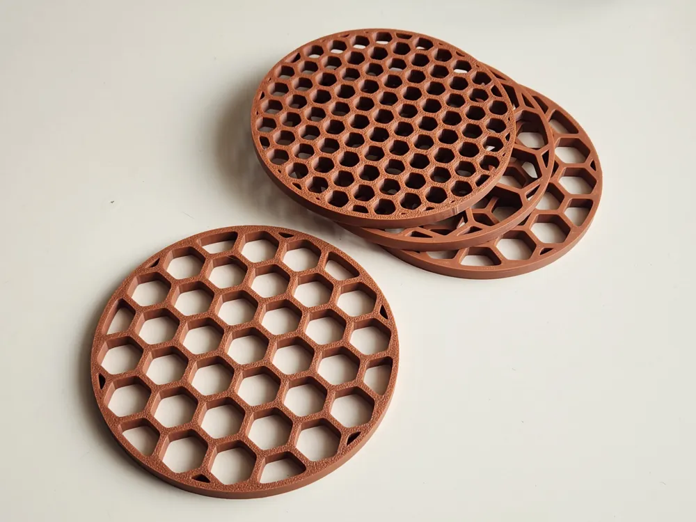 Honeycomb Coaster Set - SFModular Style B by Snicklefritz MakerWorld ...