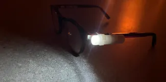 Reading light for goggles