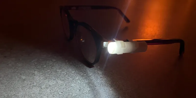 Reading light for goggles 