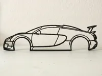 Décoration murale silhouette Bugatti Veyron — photo 1