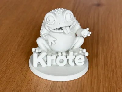 Confused Toad - Figurine with Lettering