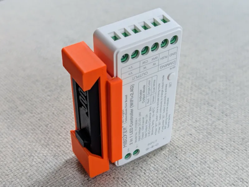 DIN Mount for any Box Size (Customizable)