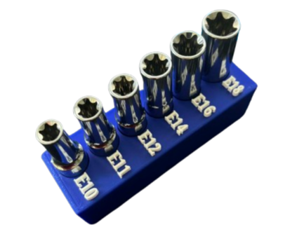Gridfinity E-Torx Socket Holder