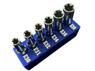 Gridfinity E-Torx Socket Holder