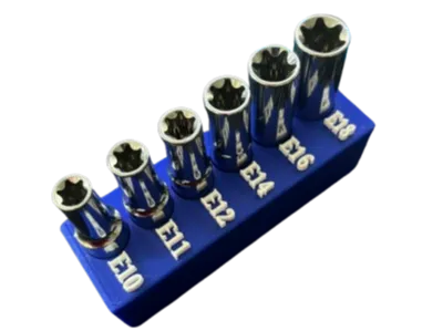 Gridfinity E-Torx Socket Holder