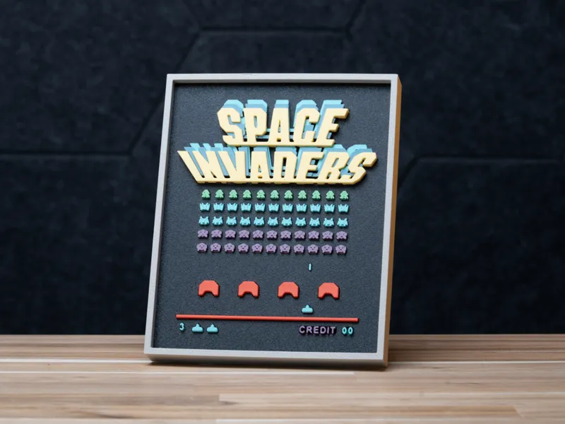 Space Invaders Frame (No Support, No AMS, No Glue)