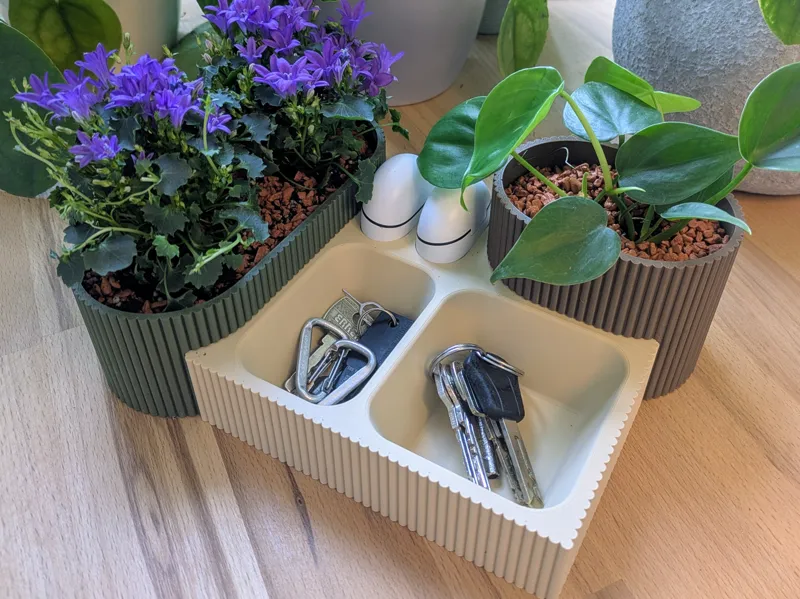 Key Storage with Flower Pots