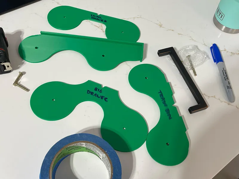 5-1/16" Handle Jig for RTA Shaker Cabinets