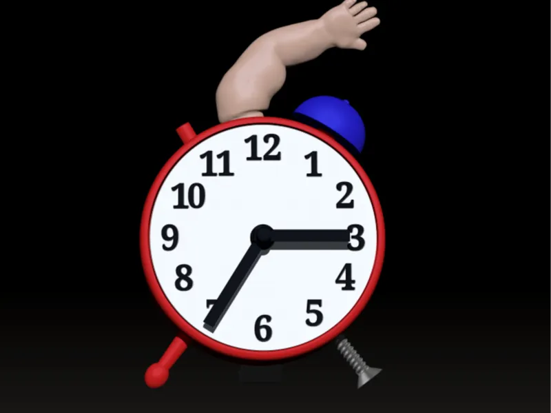 Reloj despertador mutante de Sid - Toy story