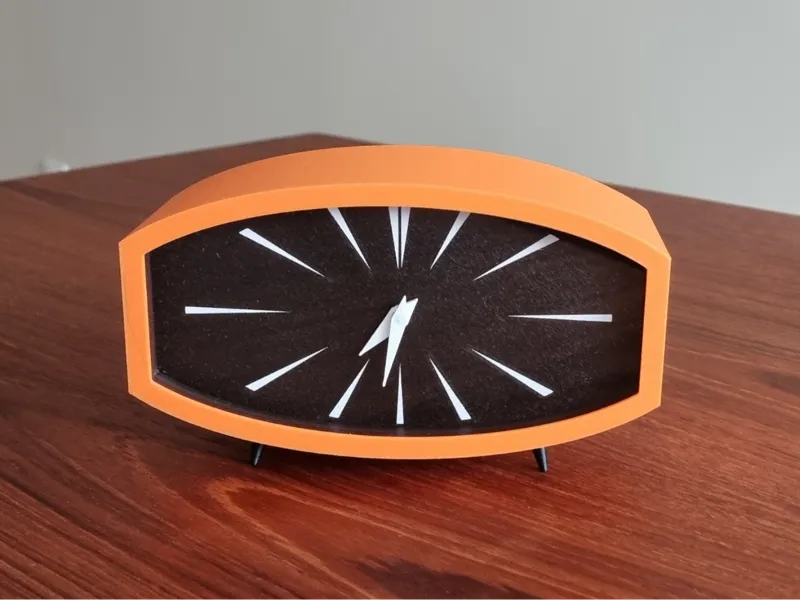 Mid-century mantle table clock