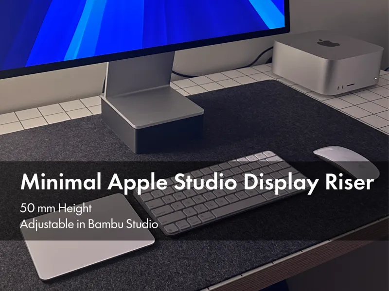 Minimal Apple Studio Display Riser