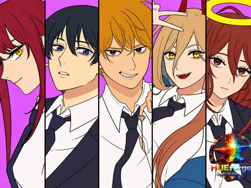 The Heroes of Chainsaw Man Hueforge