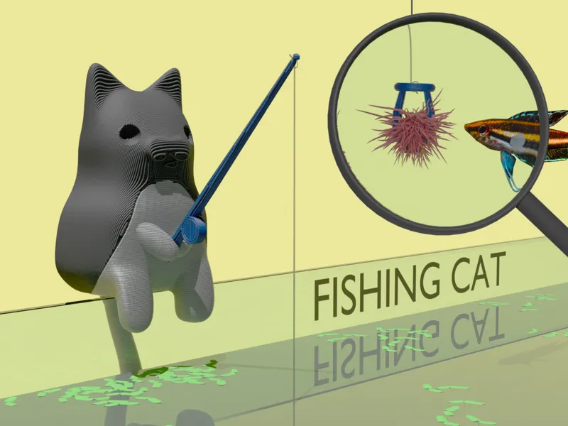 Fishing Cat // Aquarium Fish Feeder