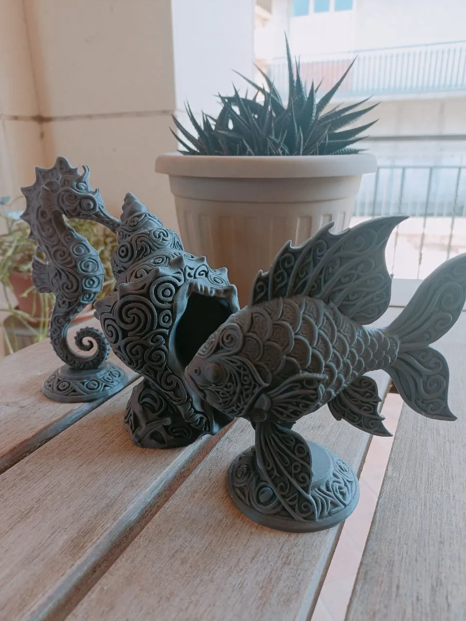 Ocean Life Decor Set | Seahorse, Shell & Fish view 4