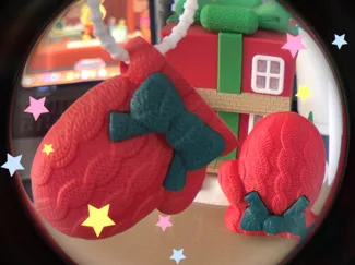 圣诞针织毛线手套挂件摆件Christmas gloves Pendant
