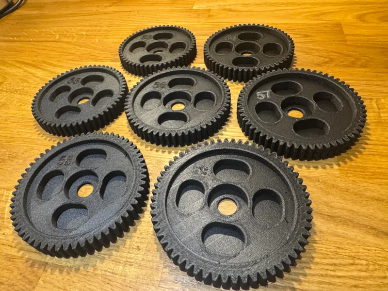 Baja 5B spur gear - 53T - 59T - PA6-CF profile