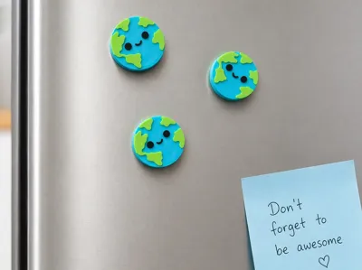 Earth Magnet - Small Fridge / Locker Magnet