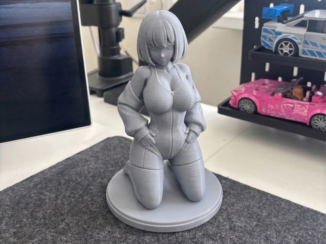 Kneeling Anime Girl | Aesthetic Bodysuit Version