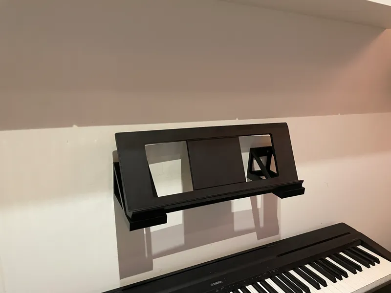 Wall brackets for sheet music holder for Yamaha P-45 piano