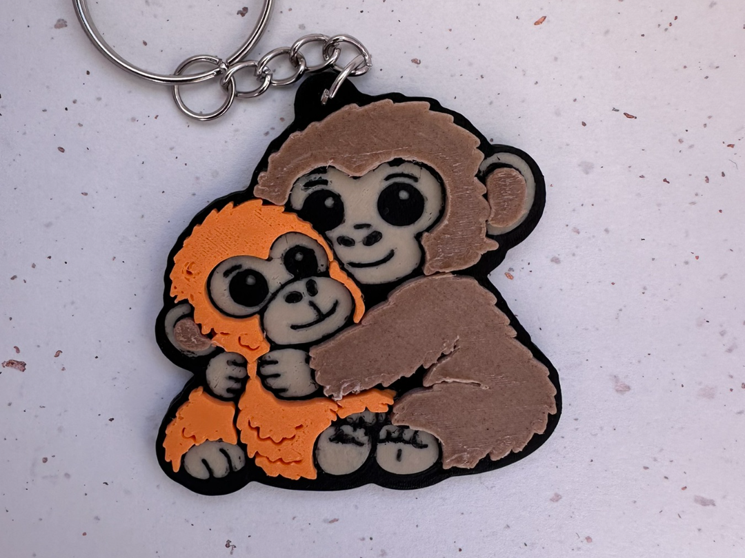 Viral Lonely Monkey Keychain