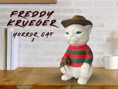 Freddy Krueger Cat -A Nightmare on Elm Street 