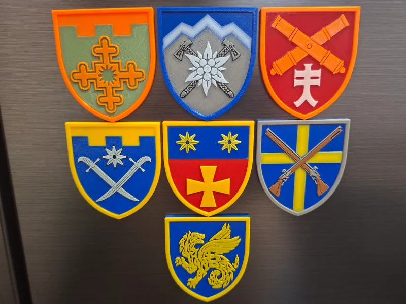 15th Army Corps Ukraine Brigade insignias