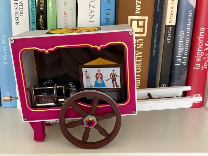 Mini Barrel organ with Carillon and Theater
