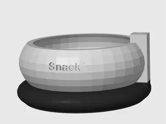 Snackschale mit Fahne