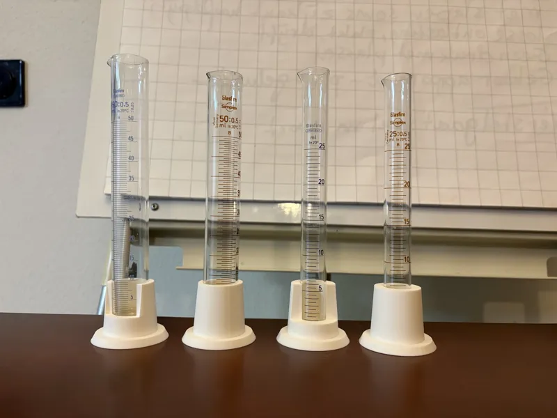 Graduated cylinder holder - stand