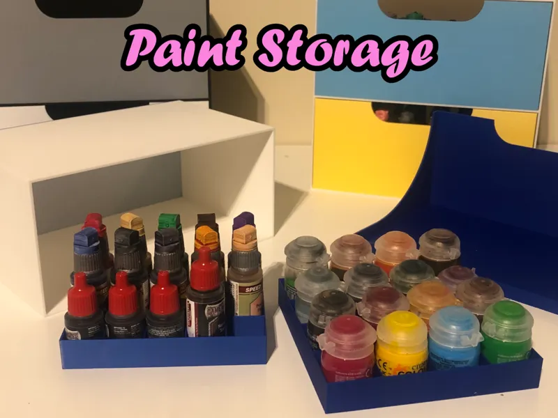 Modular Miniature Paint Storage Drawer