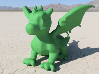 Beautiful Cute 3d Dragon Easy To Print