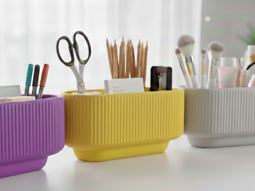 Fluted Organizer - No Ext Supports - Clean Result