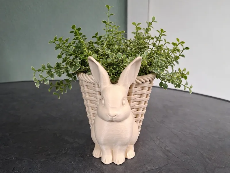 Cute Bunny Planter – Decorative Flower Pot