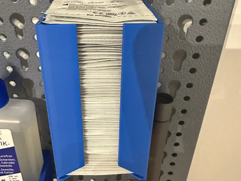 Kuepper pegboard Alcohol Pads Dispenser