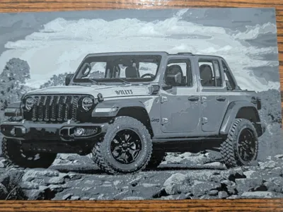 Wrangler Willys Hueforge