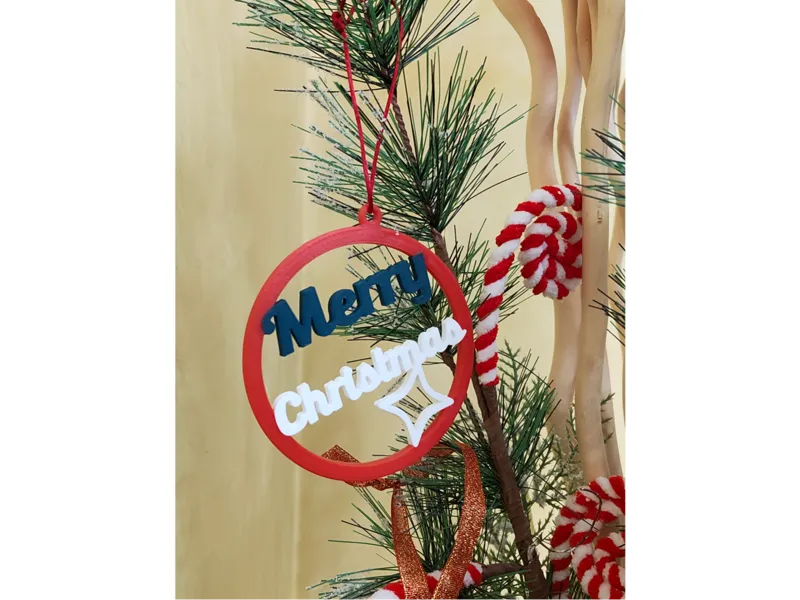 Radiant Multicolor Christmas Bauble