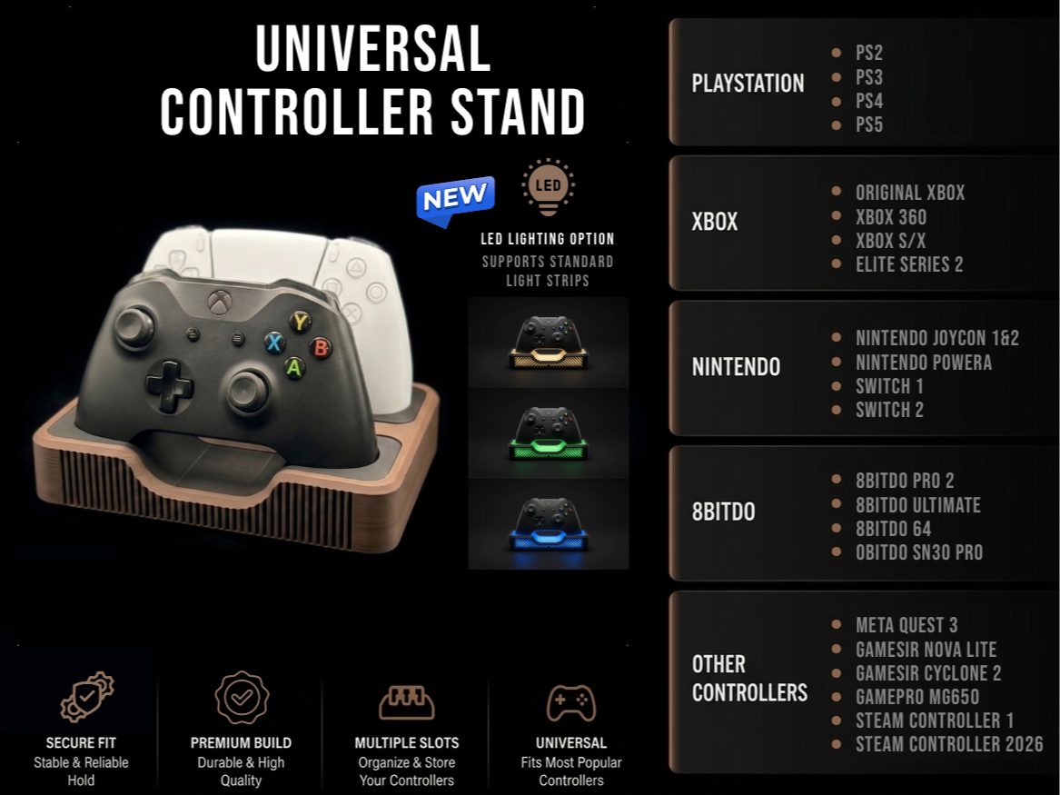 Universal Controller stand for Xbox, PS5 & More