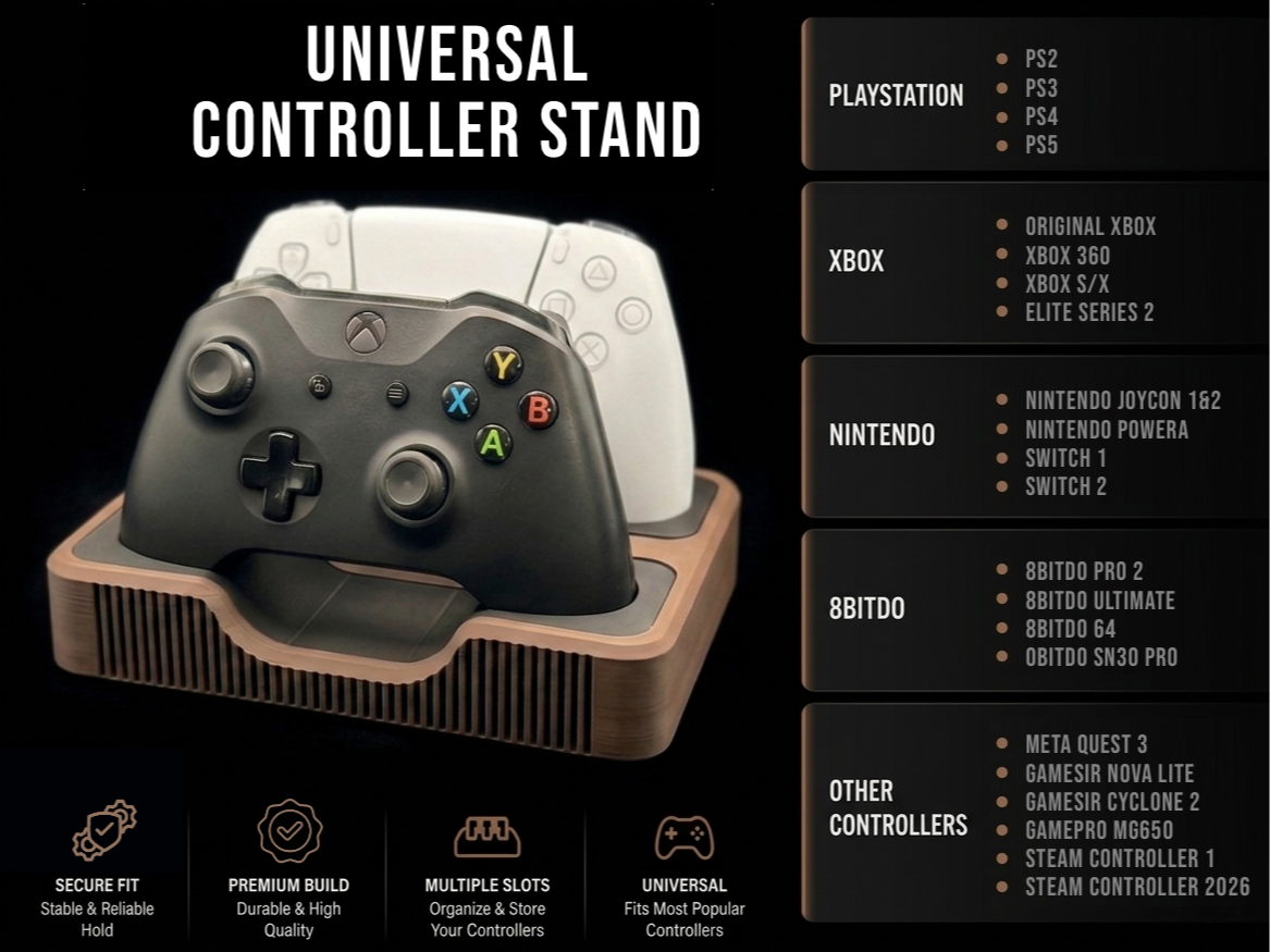 Universal Controller stand for Xbox, PS5 & More