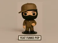 Figurine fan art façon Funko Pop du rappeur Yeat — photo 1